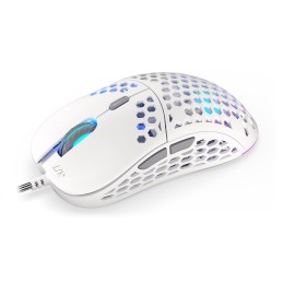 ENDORFY LIX Plus Onyx White mouse Giocare Mano destra USB tipo-C Ottico 19000 DPI