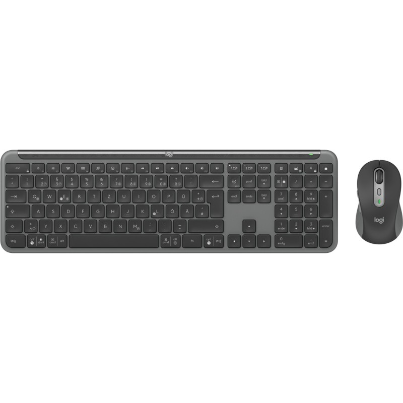 Logitech MK950 Signature for Business tastiera Mouse incluso RF senza fili + Bluetooth QWERTZ Tedesco Grafite