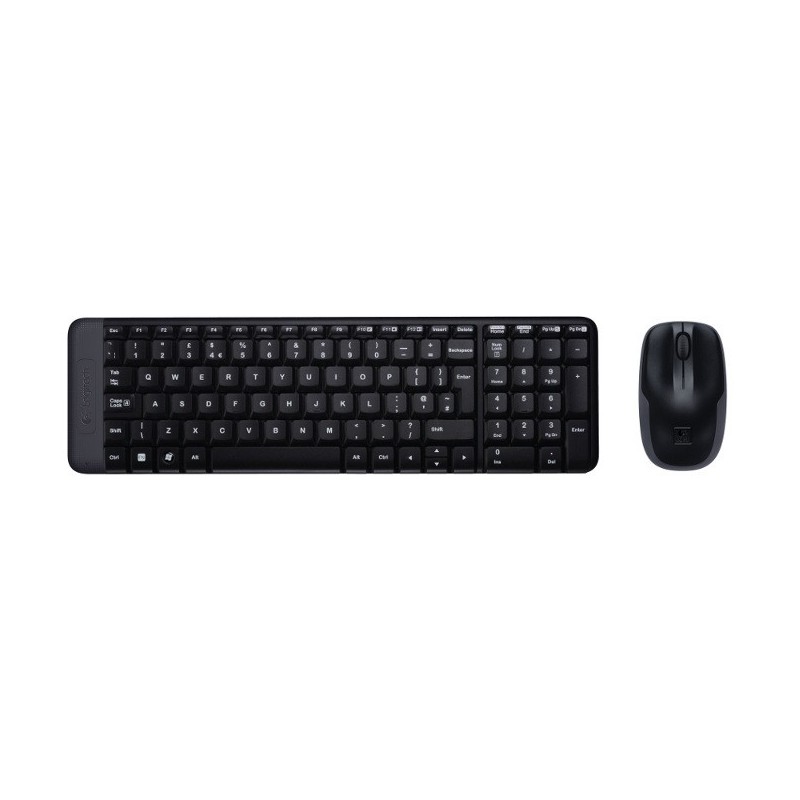 Logitech Wireless Combo MK220 tastiera Mouse incluso Ufficio RF Wireless QWERTZ Ungherese Nero