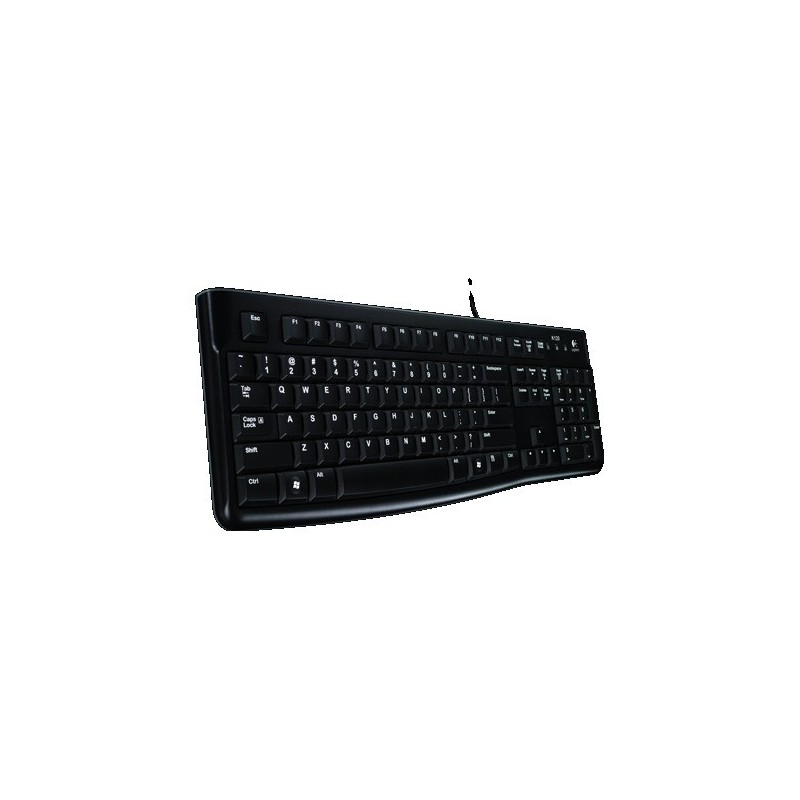 Logitech K120 Corded Keyboard tastiera Ufficio USB Russo Nero