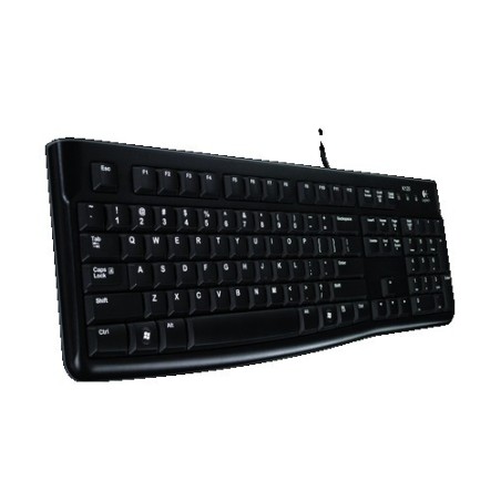 Logitech K120 Corded Keyboard tastiera Ufficio USB Russo Nero