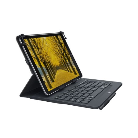 Logitech Universal Folio with integrated keyboard for 9-10 inch tablets Nero Bluetooth QWERTZ Svizzere