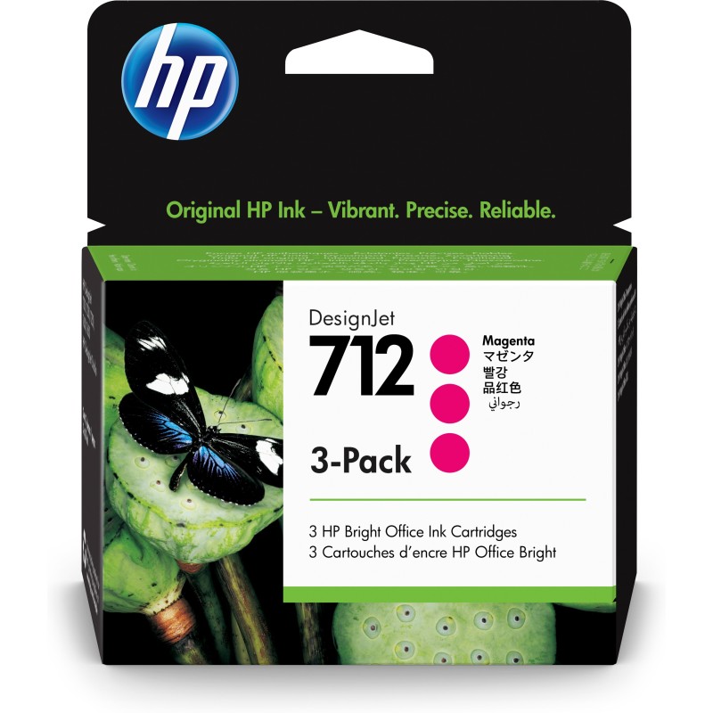 HP 712 - 3er-Pack - 29 ml - Magenta - Original