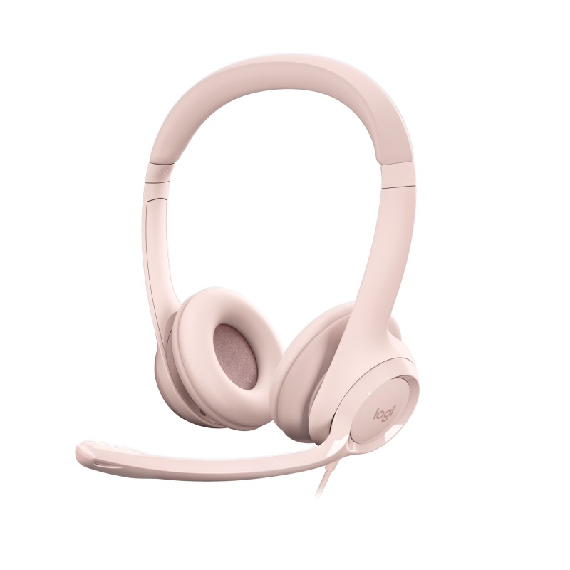 Logitech H390 Auricolare Cablato A Padiglione Ufficio USB tipo A Rosa Logitech H390 Auricolare Cablato A Padiglione Ufficio USB tipo A Rosa