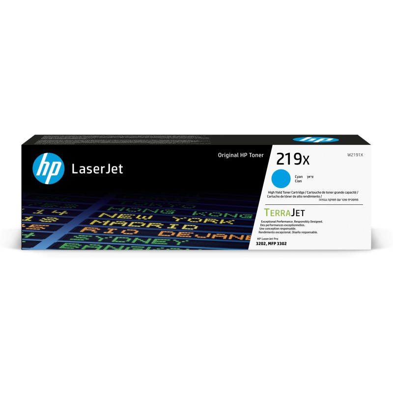 HP 219X - Hohe Ergiebigkeit - Cyan - original - LaserJet - Tonerpatrone (W2191X)