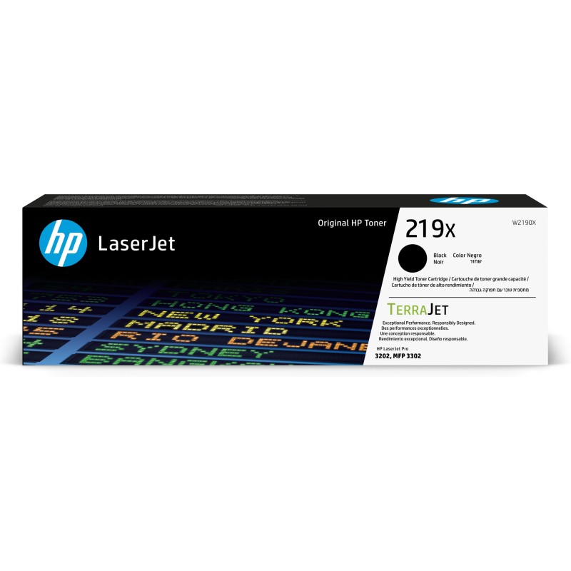 HP 219X - Hohe Ergiebigkeit - Schwarz - original - LaserJet - Tonerpatrone (W2190X)