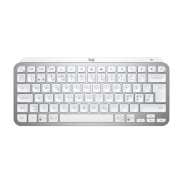 Logitech MX Keys Mini for Business tastiera Ufficio RF senza fili + Bluetooth QWERTY Nordic Alluminio, Bianco