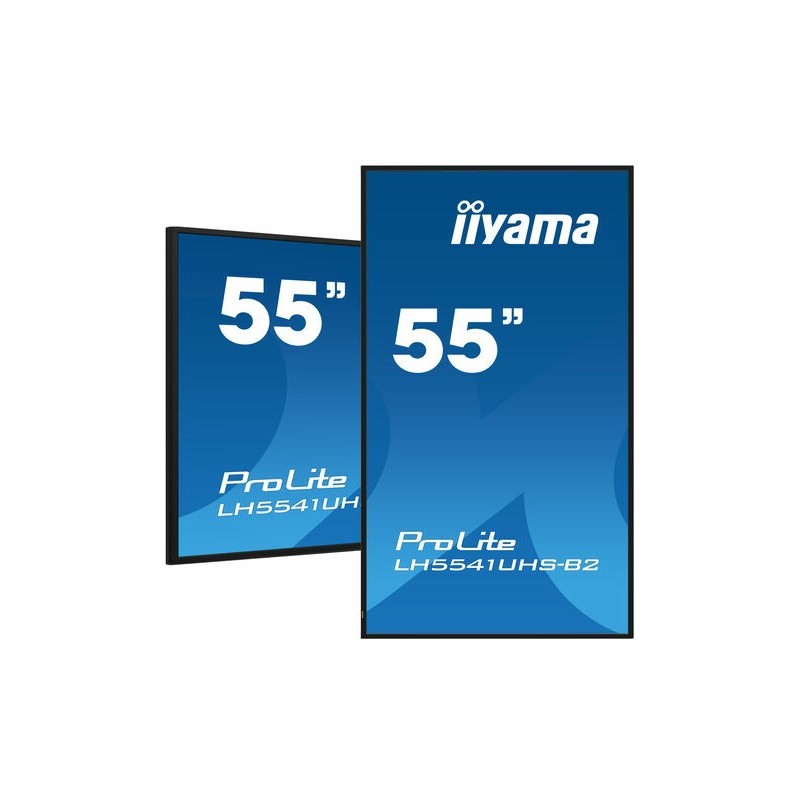 iiyama LH5541UHS-B2 visualizzatore di messaggi Design chiosco 138,7 cm (54.6") LCD 500 cd m² 4K Ultra HD Nero Processore iiyama LH5541UHS-B2 visualizzatore di messaggi Design chiosco 138,7 cm (54.6") LCD 500 cd m² 4K Ultra HD Nero Processore