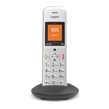 Gigaset E390HX Telefono analogico DECT Identificatore di chiamata Argento