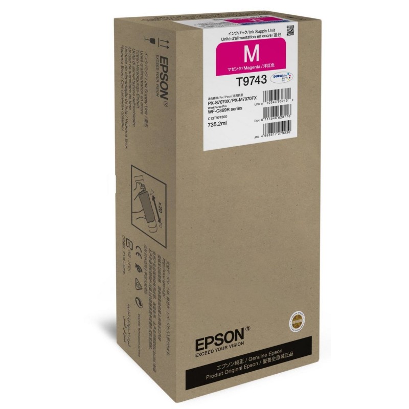 Epson T9743 - 735.2 ml - Grose XXL - Magenta