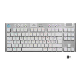 Logitech G G915 TKL tastiera Giocare RF senza fili + Bluetooth QWERTY Inglese Bianco