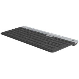 Logitech Slim Multi-Device Wireless Keyboard K580 tastiera Universale RF senza fili + Bluetooth Nordic Grafite