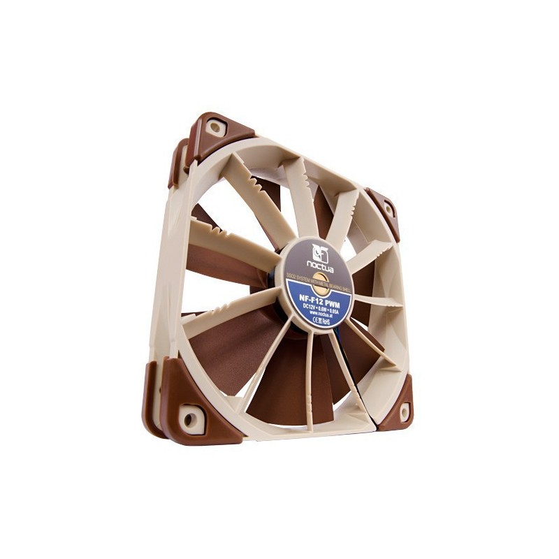 Noctua NF-F12 PWM 120x120x25mm, 4-Pin PWM (1500rpm, 22,4dB(A), 93,4m³/h)