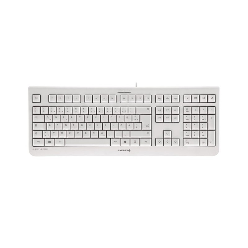 CHERRY KC 1000 tastiera Universale USB AZERTY Belga Grigio