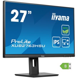 iiyama ProLite XUB2763HSU-B1 Monitor PC 68,6 cm (27") 1920 x 1080 Pixel Full HD LED Nero