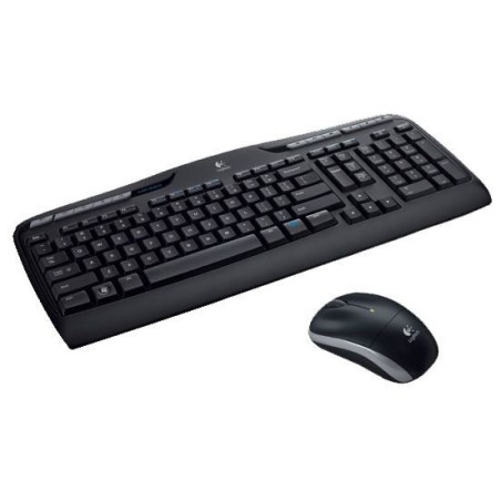 Logitech Wireless Combo MK330 tastiera Mouse incluso Ufficio RF Wireless QWERTY US International Nero