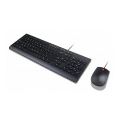 Lenovo Essential tastiera Mouse incluso Universale USB Belga, Inglese Nero
