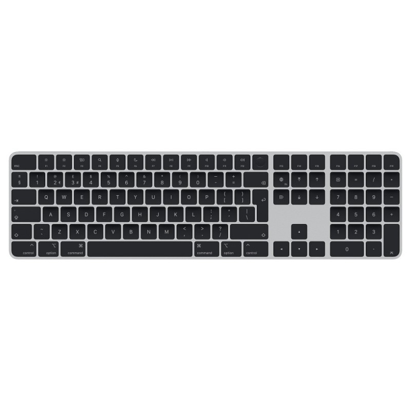 Apple Magic Keyboard tastiera Universale USB + Bluetooth QWERTY Inglese UK Nero, Argento