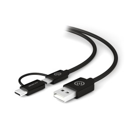 ALOGIC U2CMC-01BLK cavo USB USB 2.0 USB A Micro-USB B Nero