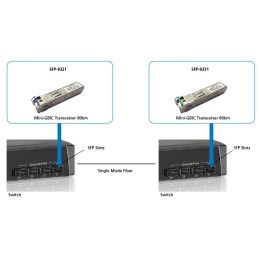 LevelOne SFP-9321 modulo del ricetrasmettitore di rete Fibra ottica 1250 Mbit s