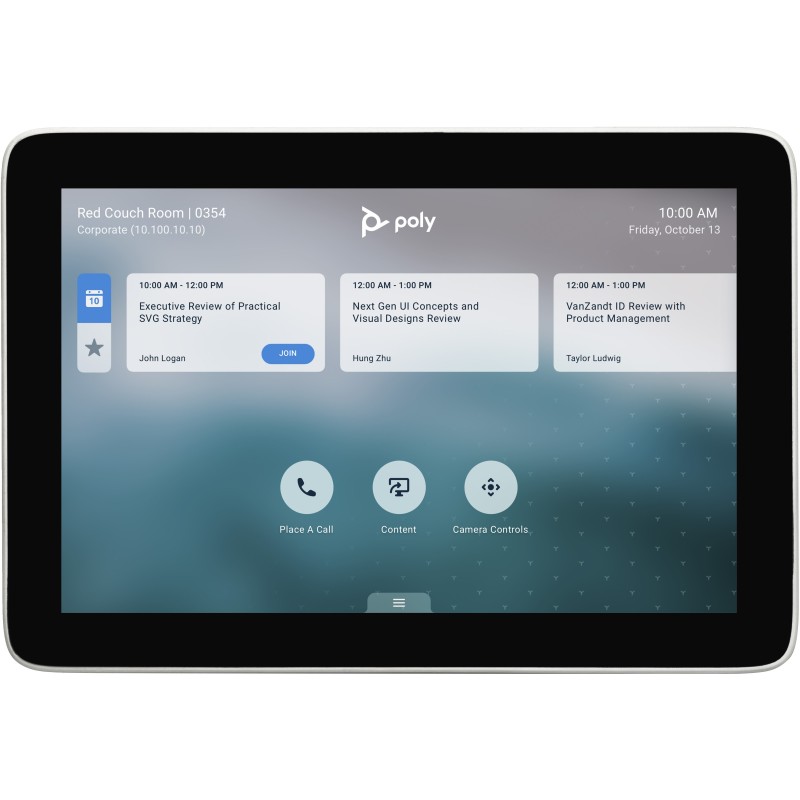 HP Poly TC8 - Touch Controller - Zoom Certified, Zertifiziert fur Microsoft Teams
