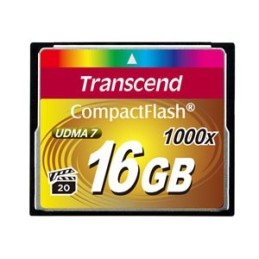 Transcend CompactFlash Card 1000x 16GB MLC