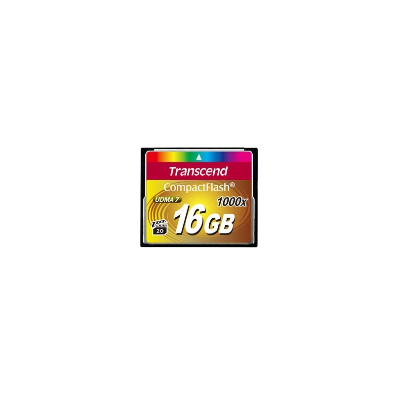 Transcend CompactFlash Card 1000x 16GB MLC