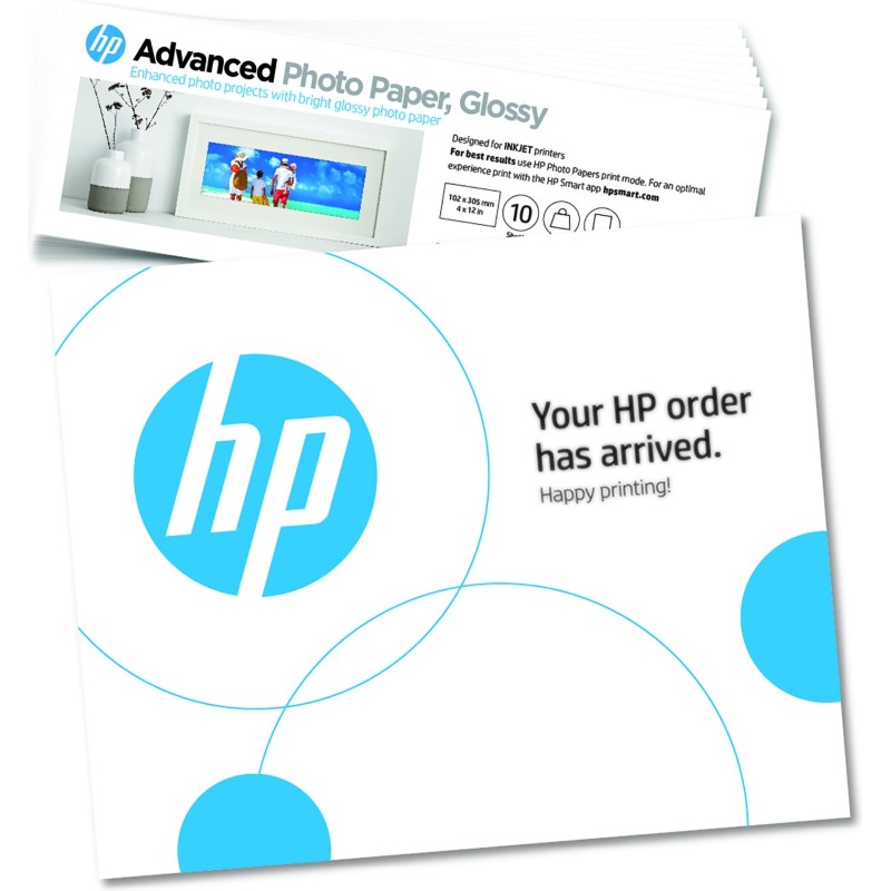 HP Advanced - Glanzend - 10,5 mil - 102 x 305 mm