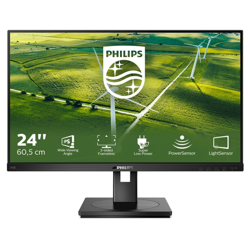 Philips B-Line 242B1G 61cm (24") FHD IPS Monitor 16:9 HDMI/DP/DVI/VGA/USB 75Hz