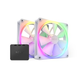 NZXT F140 RGB TWIN Case per computer, Processore Ventilatore 14 cm Bianco 2 pz