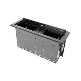 StarTech.com BOX4MODULE organizer per cavi Scrivania Scatola portacavi Nero 1 pz