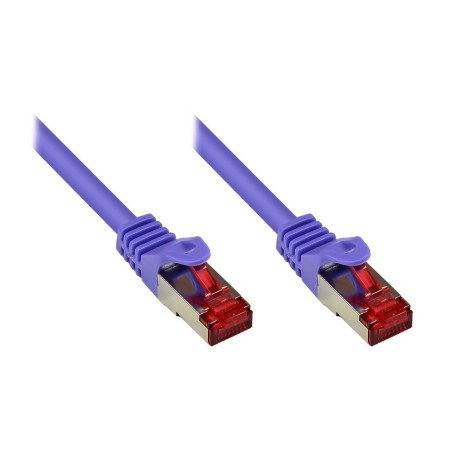 Alcasa RJ45-RJ45, m-m, 3m cavo di rete Viola Cat6 S FTP (S-STP)