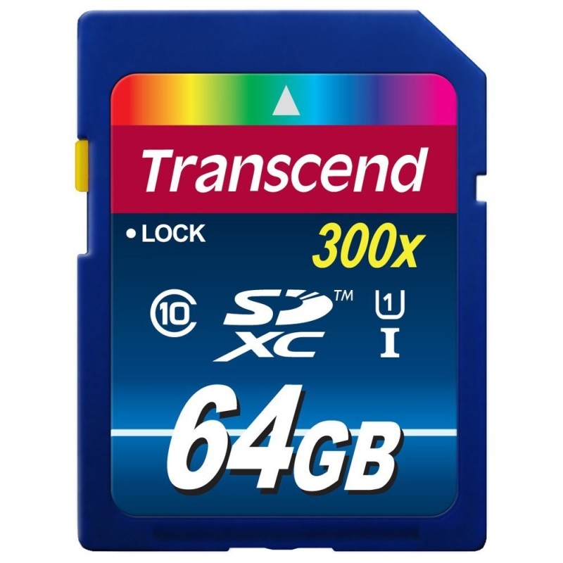 Transcend TS64GSDU1 memoria flash 64 GB SDXC NAND Classe 10