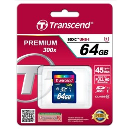 Transcend TS64GSDU1 memoria flash 64 GB SDXC NAND Classe 10