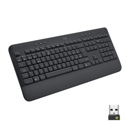 Logitech Signature K650 tastiera Ufficio RF senza fili + Bluetooth QWERTY Spagnolo Grafite