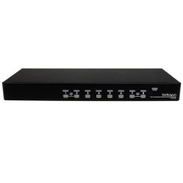 StarTech.com Switch KVM USB PS 2 a 8 porte montabile a rack 1U, con OSD