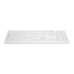 CHERRY AK-C8100F-FUS-W NOR tastiera Medico RF Wireless QWERTY Norvegese Bianco