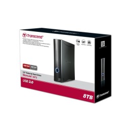 Transcend StoreJet 35T3 disco rigido esterno 8 TB 3.5" USB 3.2 Gen 1 (3.1 Gen 1) Nero