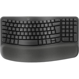 Logitech Wave Keys tastiera Ufficio RF senza fili + Bluetooth QWERTZ Ceco Grafite