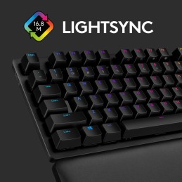 Logitech G G513 CARBON LIGHTSYNC RGB Mechanical Gaming Keyboard, GX Brown tastiera Giocare USB QWERTZ Svizzere Carbonio