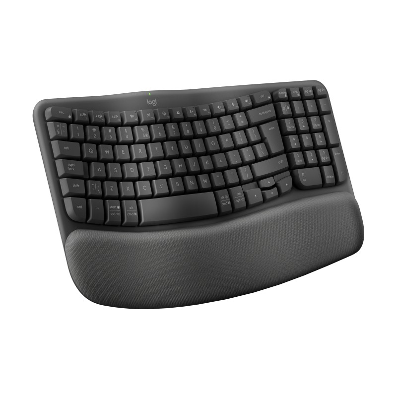 Logitech Wave Keys - Tastatur - kabellos - 2.4 GHz, Bluetooth LE