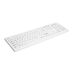 CHERRY AK-C8100F-FUS-W NOR tastiera Medico RF Wireless QWERTY Norvegese Bianco