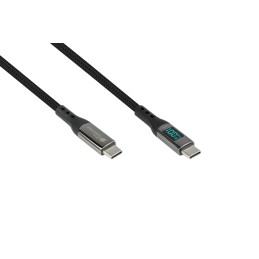 Alcasa 2213-D010S cavo USB USB 2.0 1 m USB C Grafite