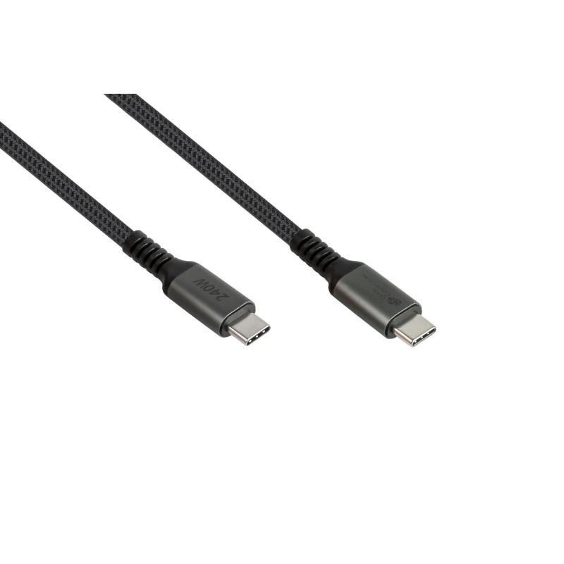 Good Connections USB 2.0 Lade- und Datenkabel (240W) USB-C St./ USB-C St. 3m