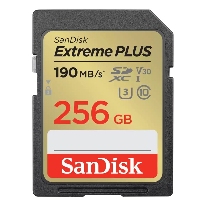 Extreme Plus 256GB SDXC 190MB/s UHS-I - Extended Capacity SD (SDXC)