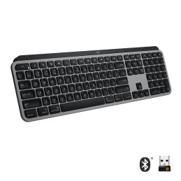 Logitech MX Keys f  Mac tastiera Ufficio RF senza fili + Bluetooth QWERTY US International Grigio