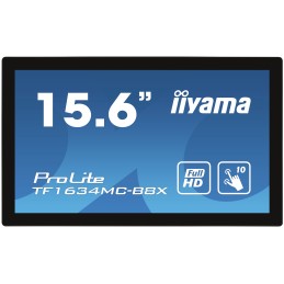 iiyama ProLite TF1634MC-B8X Monitor PC 39,6 cm (15.6") 1920 x 1080 Pixel Full HD LED Touch screen Multi utente Nero