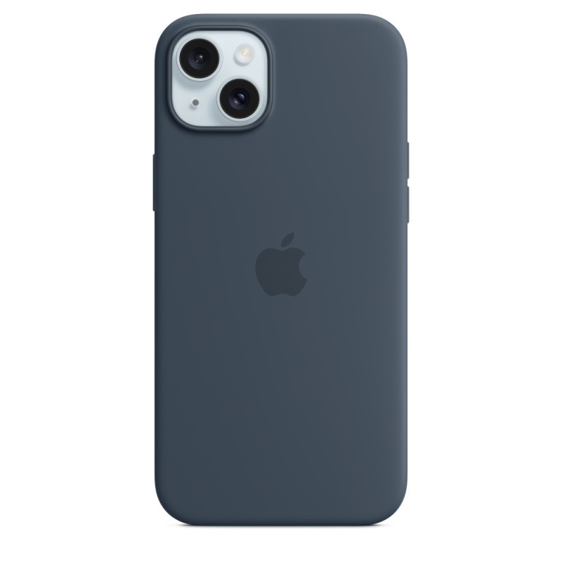 Apple Custodia MagSafe in silicone per iPhone 15 Plus - Blu Tempesta Apple Custodia MagSafe in silicone per iPhone 15 Plus - Blu Tempesta