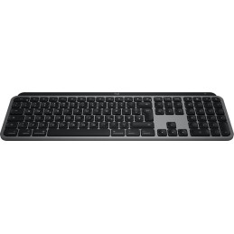 Logitech MX Keys S for Mac tastiera Ufficio RF senza fili + Bluetooth QWERTZ Tedesco Alluminio, Nero