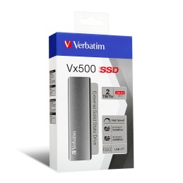 Verbatim Vx500 2 TB USB tipo-C 3.2 Gen 2 (3.1 Gen 2) Argento